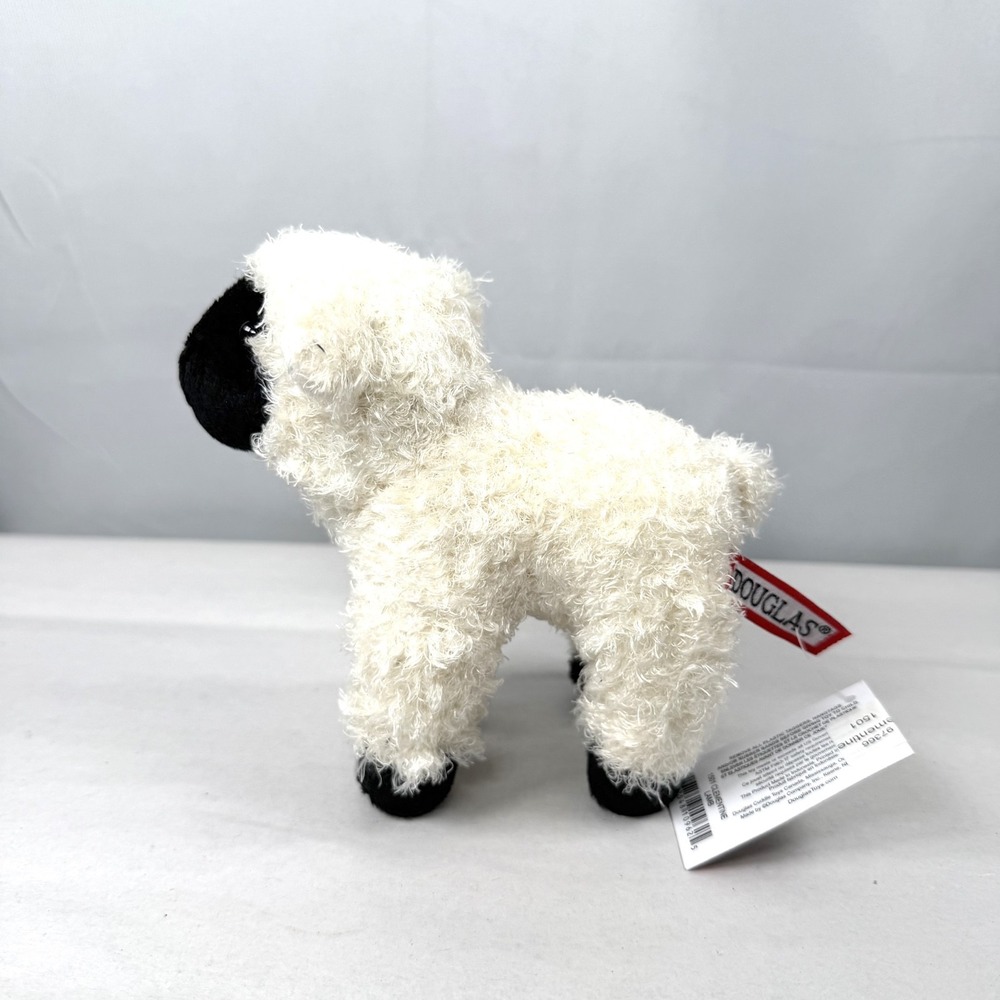 Douglas Clementine Lamb Plush Tags Black White Cuddle Toys 1501 - 6"